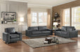 Iniko Loveseat in Gray 8203GY-2 - Dinettes Plus Furniture