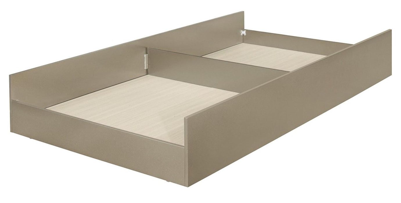 Homelegance Furniture Youth Loudon Full Platform with Trundle Bed in Champagne Metallic