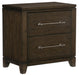 Griggs Nightstand in Dark Brown 1669-4 - Dinettes Plus Furniture