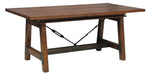 Holverson Dining Table in Rustic Brown 1715-94 - Dinettes Plus Furniture