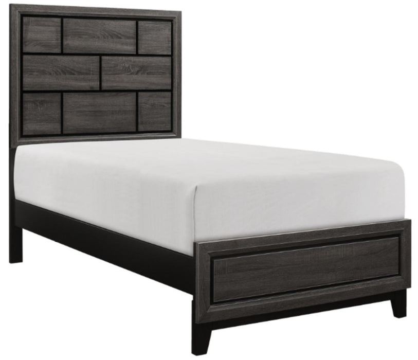 Homelegance Davi Twin Panel Bed in Gray 1645T-1*