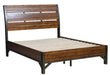 Holverson King Platform Bed in Rustic Brown & Gunmetal 1715K-1EK* - Dinettes Plus Furniture