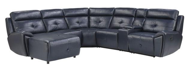 Avenue Left Side Chaise in Navy 9469NVB-LC - Dinettes Plus Furniture