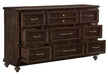 Cardona Dresser in Driftwood Charcoal 1689-5 - Dinettes Plus Furniture