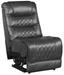 Putnam Power Armless Reclining Chair in Gray 9405GY-ARPW - Dinettes Plus Furniture