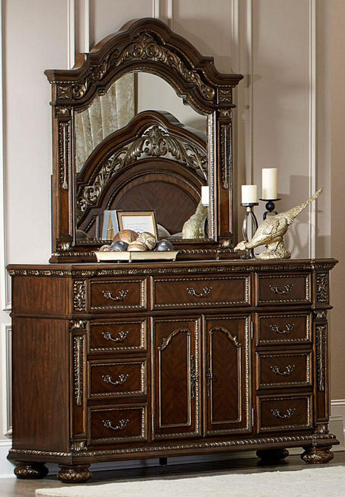 Catalonia Mirror in Cherry 1824-6 - Dinettes Plus Furniture