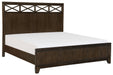 Griggs Queen Panel Bed in Dark Brown 1669-1* - Dinettes Plus Furniture