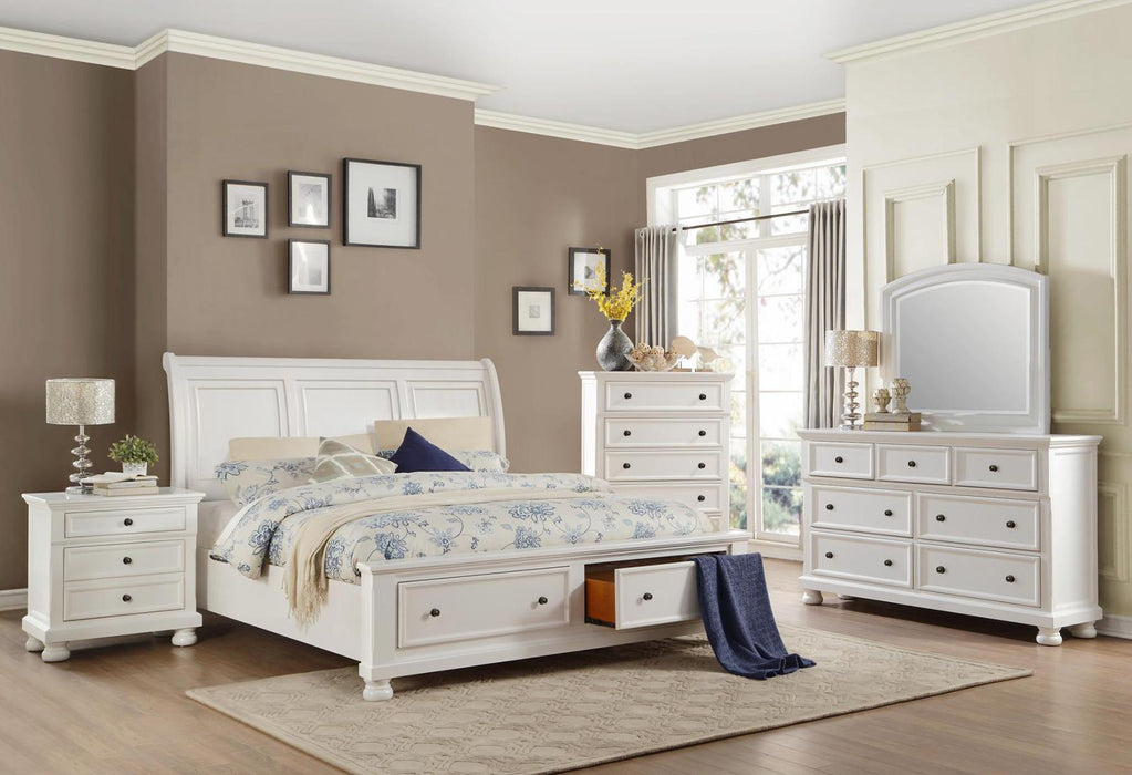 Laurelin 7 Drawer Dresser in White 1714W-5 - Dinettes Plus Furniture