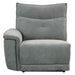 Tesoro Power Double Reclining Sofa w/ Power Headrests in Dark Gray 9509DG-3PWH* - Dinettes Plus Furniture