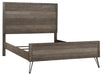 Urbanite King Panel Bed in Tri-tone Gray 1604K-1EK - Dinettes Plus Furniture