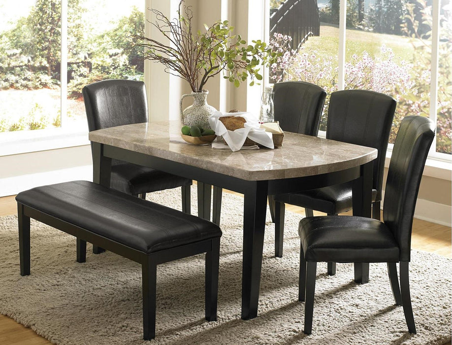 Cristo Dining Table in Dark Espresso 5070-64 - Dinettes Plus Furniture