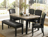 Cristo Dining Table in Dark Espresso 5070-64 - Dinettes Plus Furniture