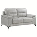 Mischa Loveseat in Silver Gray 9514SVE-2 - Dinettes Plus Furniture