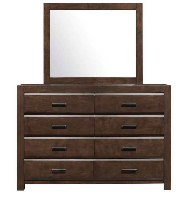 Erwan Mirror in Dark Walnut 1961-6 - Dinettes Plus Furniture