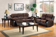 Granley Double Reclining Loveseat in Chocolate 9700FCP-2 - Dinettes Plus Furniture
