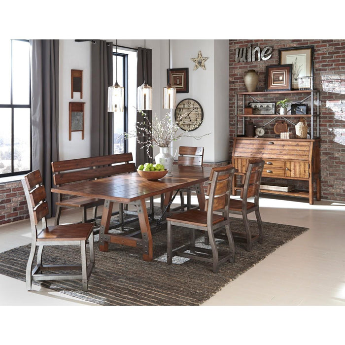 Holverson Side Chair in Rustic Brown (Set of 2) - Dinettes Plus Furniture