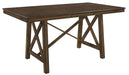 Levittown Counter Height Table in Brown 5757-36 - Dinettes Plus Furniture