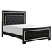 Allura Full Panel Bed in Black 1916FBK-1* - Dinettes Plus Furniture