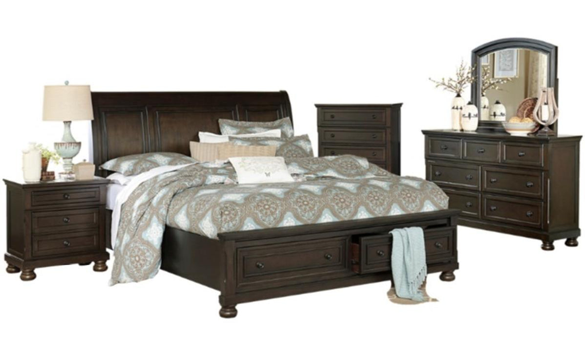 Begonia Queen Platform Bed in Gray 1718GY-1* - Dinettes Plus Furniture