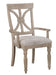 Cardano Arm Chair in Light Brown(Set of 2) - Dinettes Plus Furniture