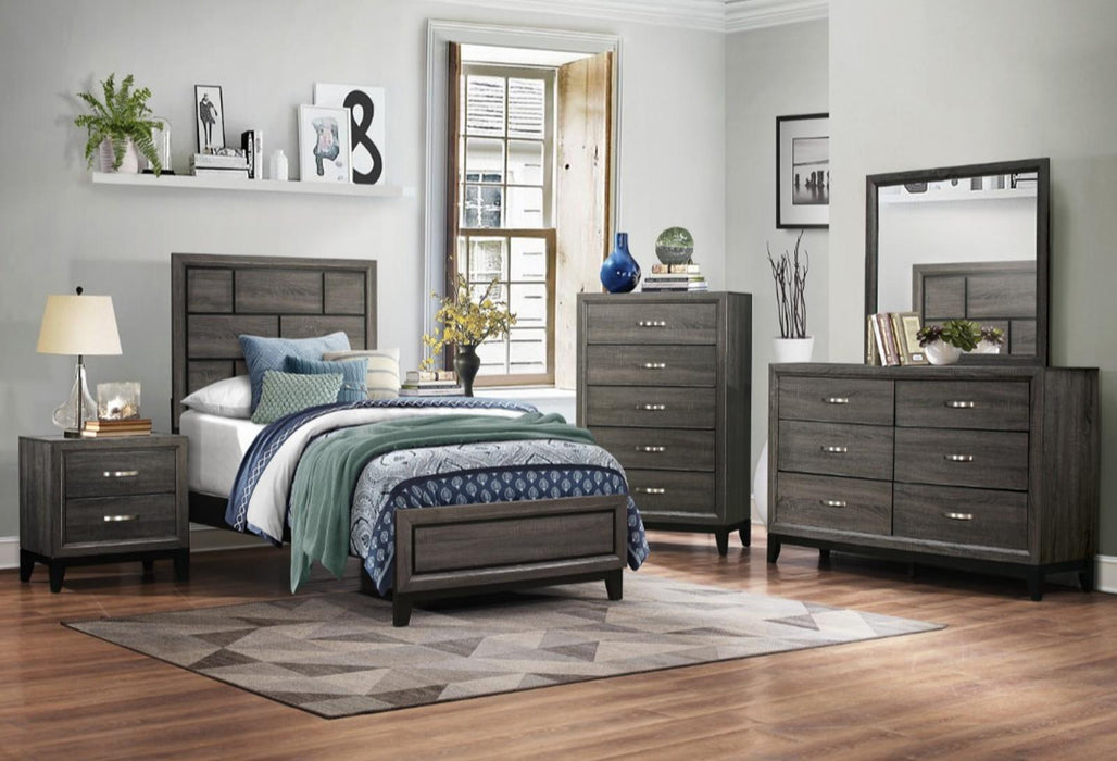 Davi Dresser in Gray 1645-5 - Dinettes Plus Furniture