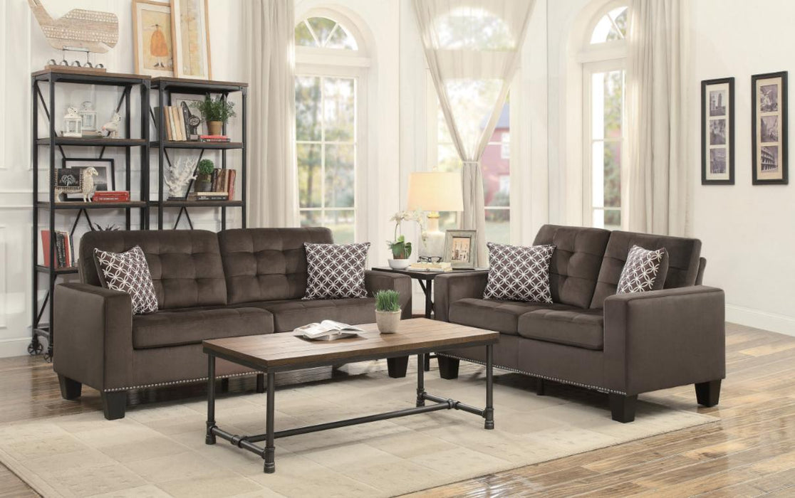 Lantana Sofa in Chocolate 9957CH-3 - Dinettes Plus Furniture