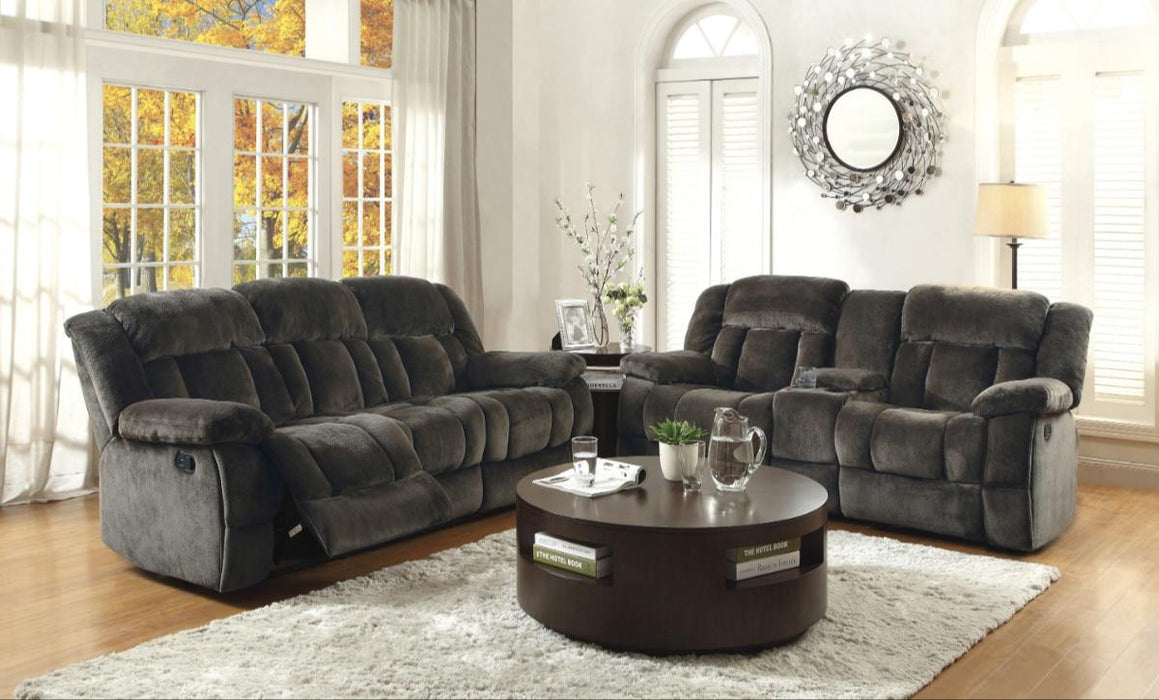 Laurelton Double Reclining Sofa in Chocolate 9636-3 - Dinettes Plus Furniture