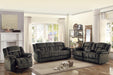 Laurelton Double Reclining Sofa in Chocolate 9636-3 - Dinettes Plus Furniture