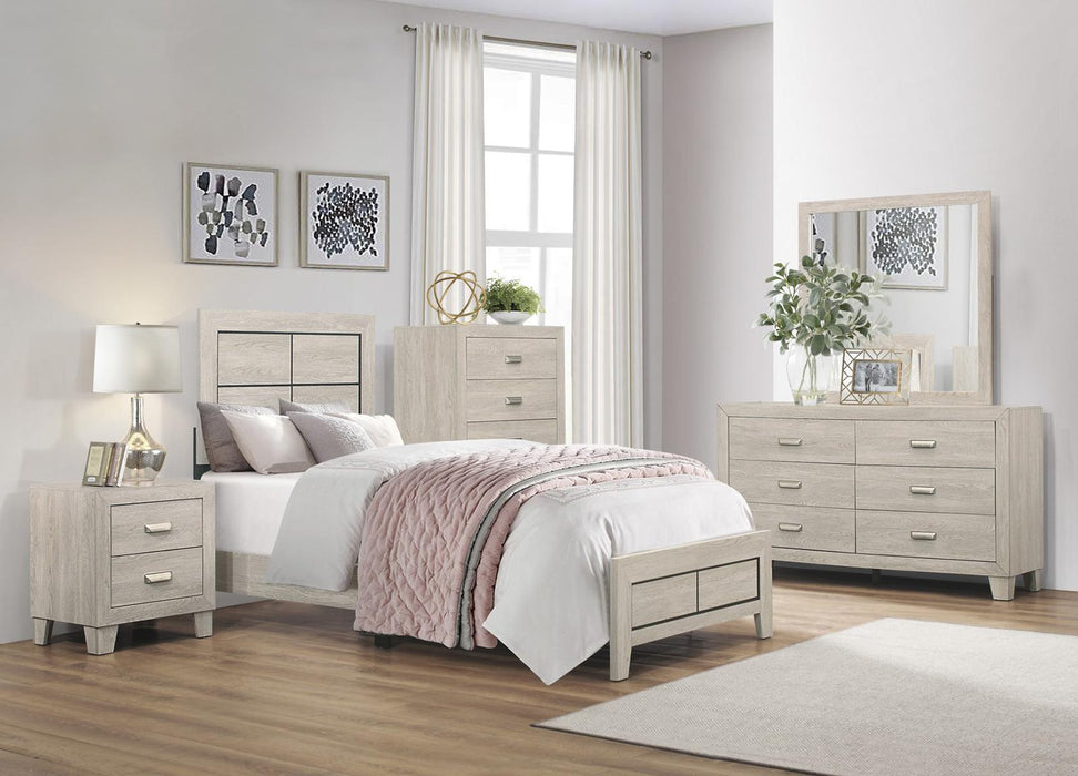 Quinby 5 Drawer Chest in Light Brown 1525-9 - Dinettes Plus Furniture