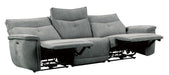 Tesoro Power Double Reclining Sofa w/ Power Headrests in Dark Gray 9509DG-3PWH* - Dinettes Plus Furniture