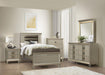 Youth Loudon Twin Platform Bed in Champagne Metallic B1515T-1* - Dinettes Plus Furniture