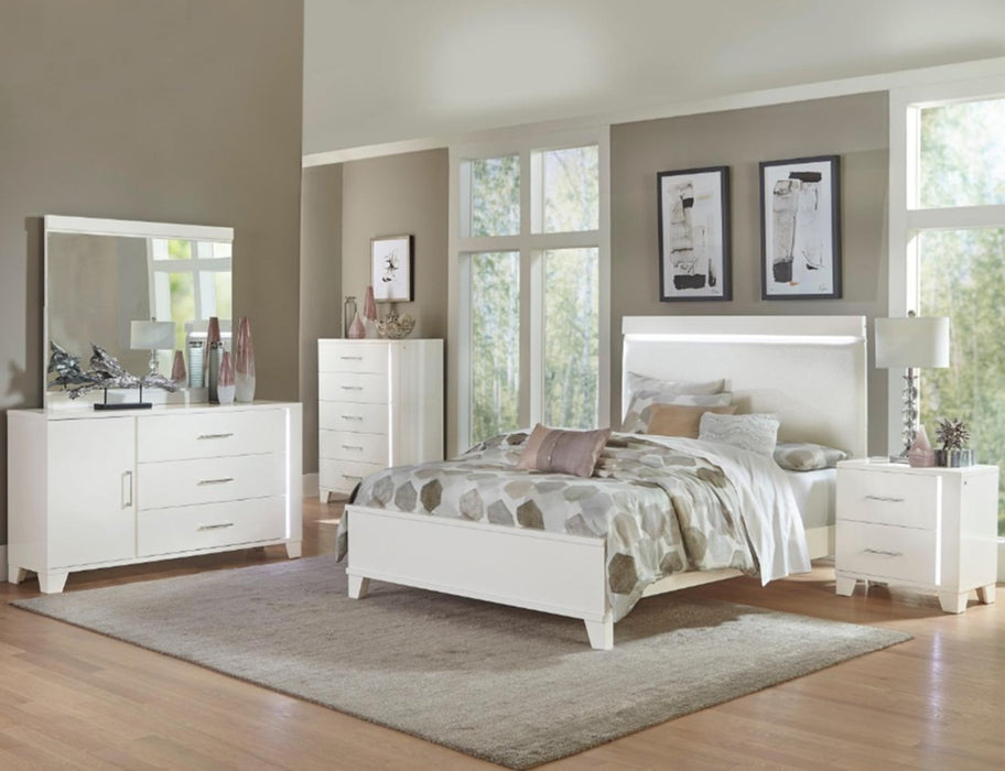 Kerren Nightstand in White 1678W-4 - Dinettes Plus Furniture
