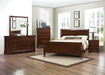 Mayville Mirror in Brown Cherry 2147-6 - Dinettes Plus Furniture