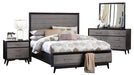 Raku Queen Storage Platform Bed in Gray 1711-1 - Dinettes Plus Furniture