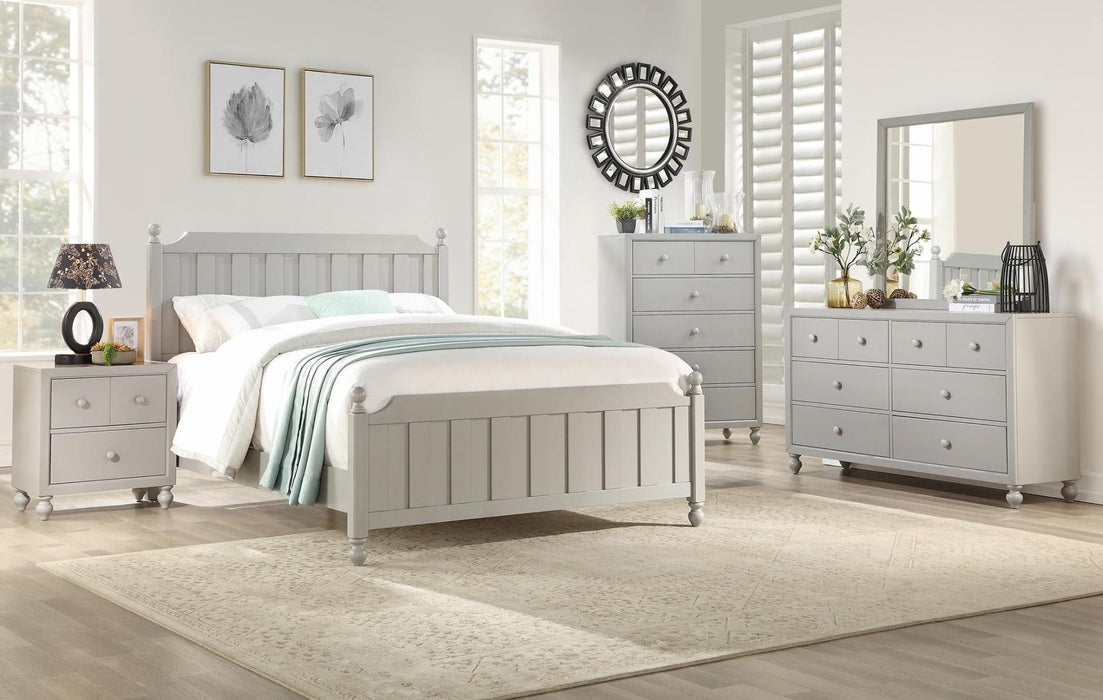 Wellsummer 5 Drawer Chest in Gray 1803GY-9 - Dinettes Plus Furniture