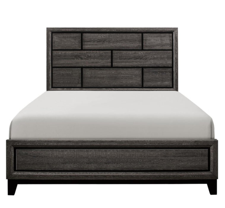 Davi Queen Panel Bed in Gray 1645-1* - Dinettes Plus Furniture