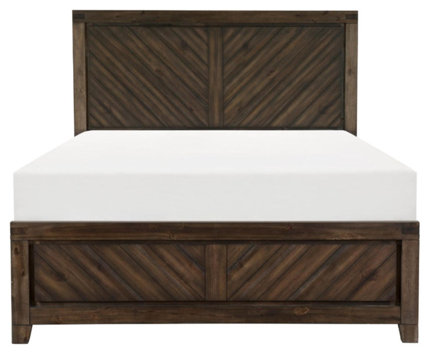 Homelegance Parnell Queen Panel Bed in Rustic Cherry 1648-1* image