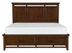 Frazier Queen Upholstered Storage Platform Bed in Dark Cherry 1649-1* - Dinettes Plus Furniture