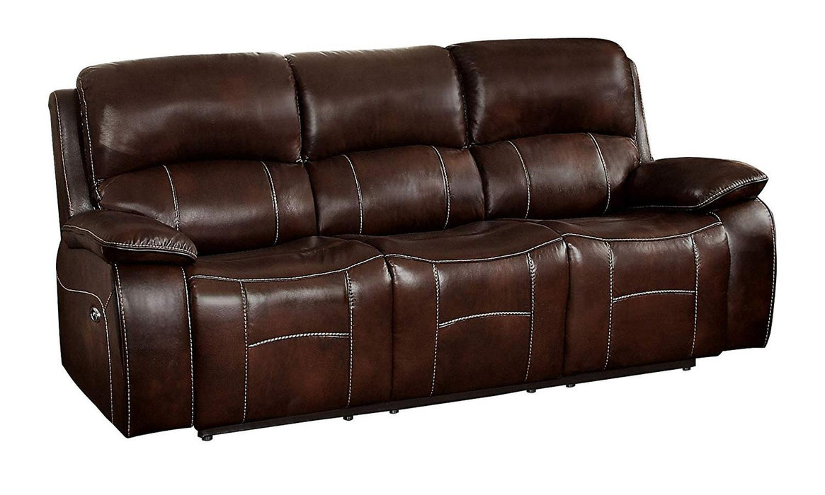 Mahala Double Reclining Sofa in Brown 8200BRW-3PW - Dinettes Plus Furniture