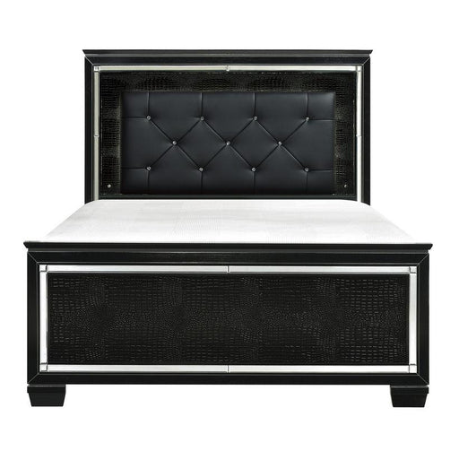Allura King Panel Bed in Black 1916KBK-1EK* - Dinettes Plus Furniture