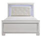 Allura Queen Panel Bed in White 1916W-1* - Dinettes Plus Furniture