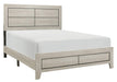 Quinby King Panel Bed in Light Brown 1525K-1EK - Dinettes Plus Furniture