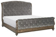 Homelegance Furniture Rachelle King Sleigh Bed in Weathered Pecan 1693K-1EK* image