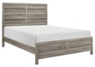 Mandan Queen Panel Bed in Weathered Gray 1910GY-1* - Dinettes Plus Furniture