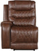 Homelegance Furniture Putnam Power Left Side Reclining Chair with USB Port in Brown 9405BR-LRPW image