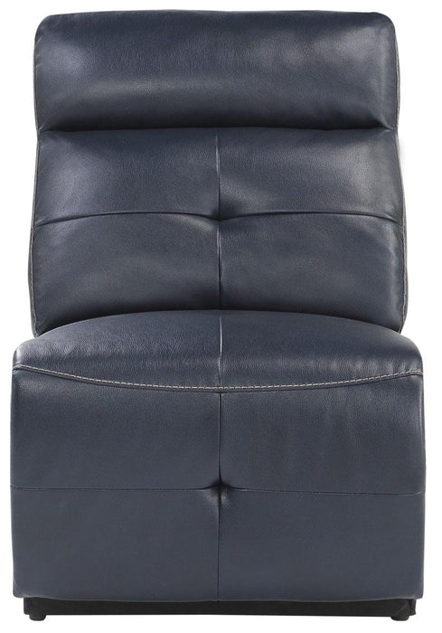 Avenue Armless Reclining Chair in Navy 9469NVB-AR - Dinettes Plus Furniture