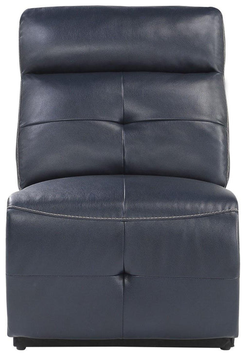 Avenue Armless Reclining Chair in Navy 9469NVB-AR - Dinettes Plus Furniture
