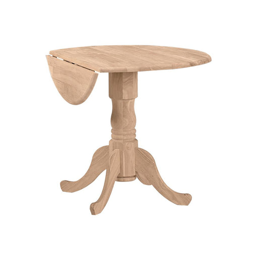 Standard Dining Round Drop Leaf Pedestal Table image