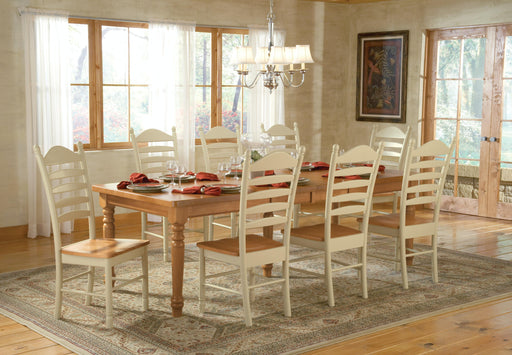 Standard Dining Farmhouse Solid Thick Table Top w/ Turned Legs (Set of 5) image