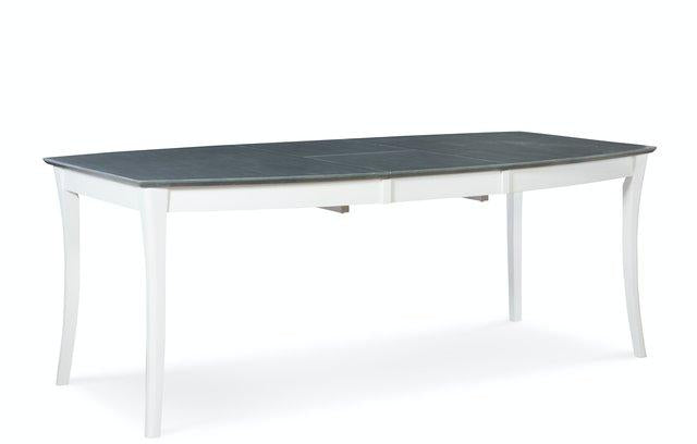 Cosmopolitan Salerno Butterfly Ext. Table In Heather Gray / White image